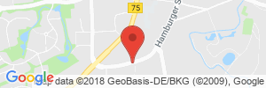 Position der Autogas-Tankstelle: Shell Station Ehebauer in 23843, Bad Oldesloe