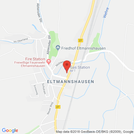 Position der Autogas-Tankstelle: Kp Petro Gmbh in 37269, Eschwege/eltmannshausen
