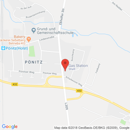 Standort der Tankstelle: SHELL Tankstelle in 23684, Pönitz  