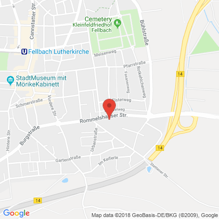 Standort der Tankstelle: Agip Tankstelle in 70734, Fellbach