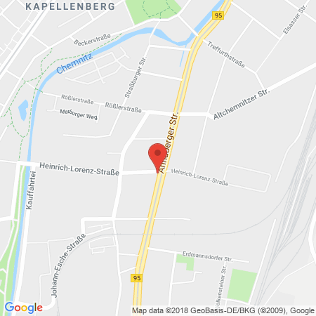 Standort der Tankstelle: ARAL Tankstelle in 09120, Chemnitz