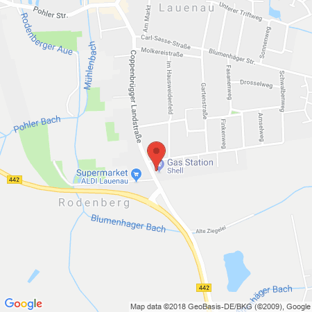 Position der Autogas-Tankstelle: Shell Tankstelle in 31867, Lauenau