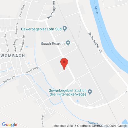 Position der Autogas-Tankstelle: Auto Huth GmbH in 97816, Lohr/Main