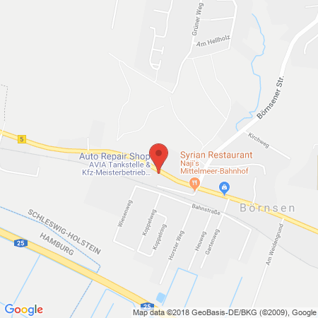 Standort der Tankstelle: AVIA Tankstelle in 21039, Börnsen