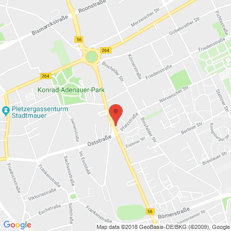 Position der Autogas-Tankstelle: Star Tankstelle in 52351, Düren