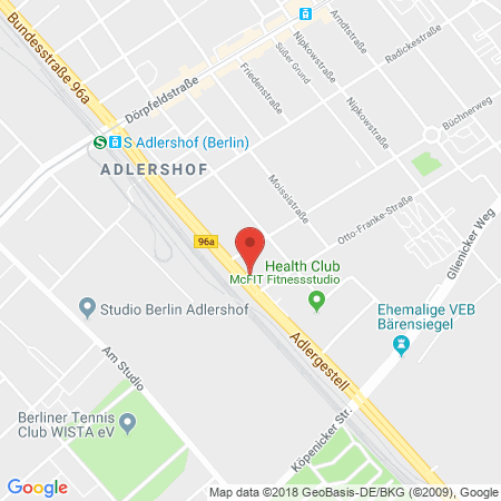 Position der Autogas-Tankstelle: Agip Tankstelle in 12489, Berlin