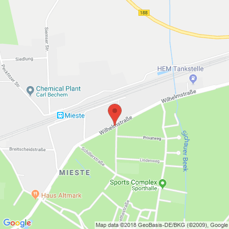 Standort der Autogas Tankstelle: Haase Hausbau GmbH (Westfalen Autogas) in 39649, Mieste