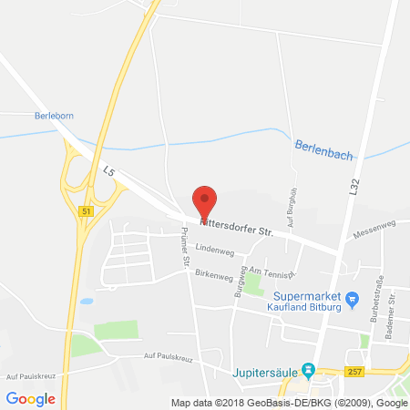 Position der Autogas-Tankstelle: Laub, Inh. Sonja Schares in 54634, Bitburg