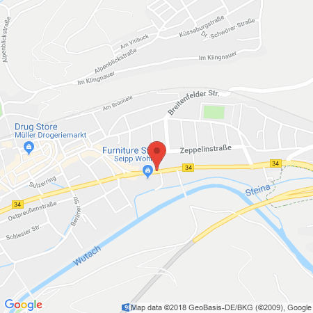 Position der Autogas-Tankstelle: Sb Tankstelle in 79761, Waldshut-tiengen