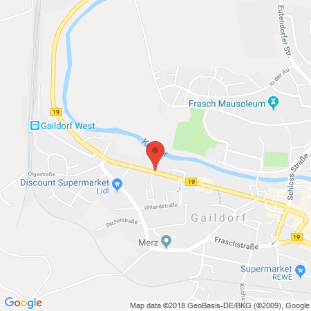 Position der Autogas-Tankstelle: Shell Tankstelle in 74405, Gaildorf