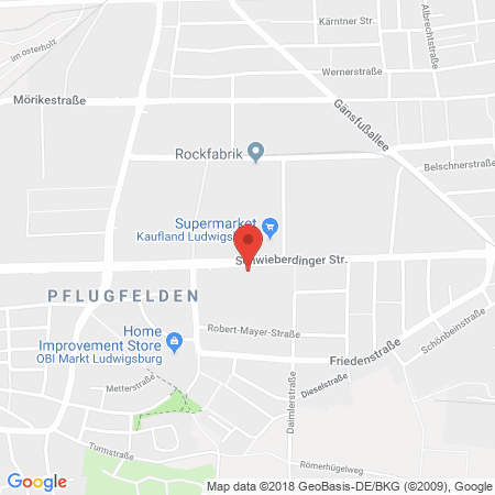 Standort der Tankstelle: ARAL Tankstelle in 71636, Ludwigsburg