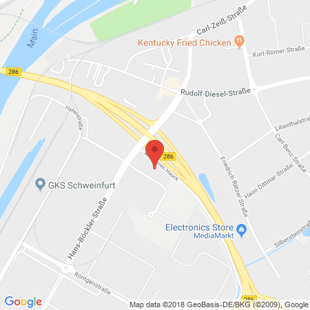 Standort der Tankstelle: Edeka C + C Tankstelle in 97424, Schweinfurt