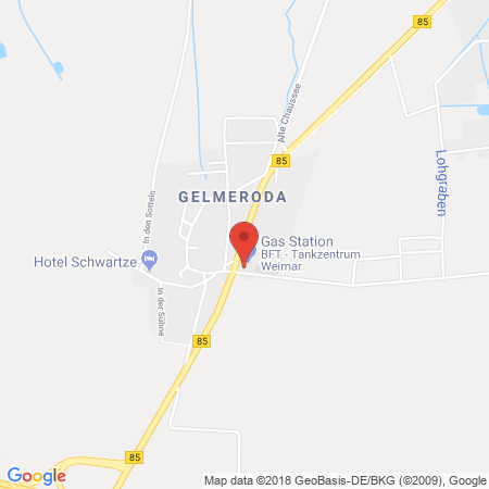 Position der Autogas-Tankstelle: Tankzentrum Weimar in 99428, Weimar-gelmeroda