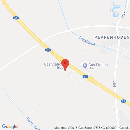 Position der Autogas-Tankstelle: Esso Tankstelle in 53359, Rheinbach
