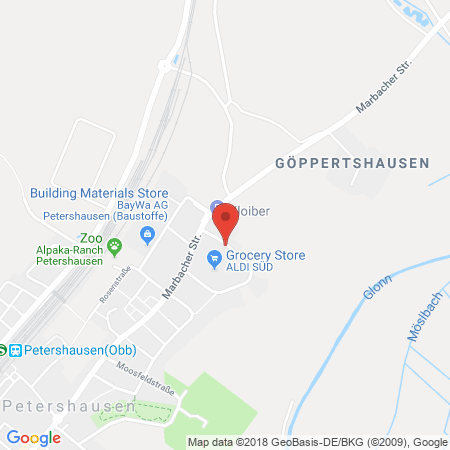 Position der Autogas-Tankstelle: Kloiber Gmbh in 85238, Petershausen