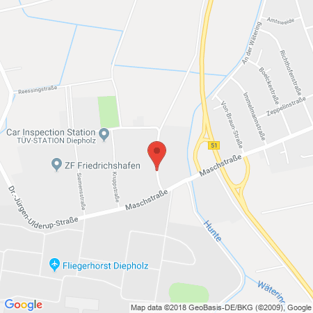Standort der Autogas Tankstelle: Wiechers KG in 49356, Diepholz