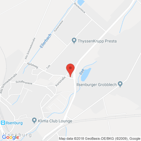 Position der Autogas-Tankstelle: Total Ilsenburg in 38871, Ilsenburg