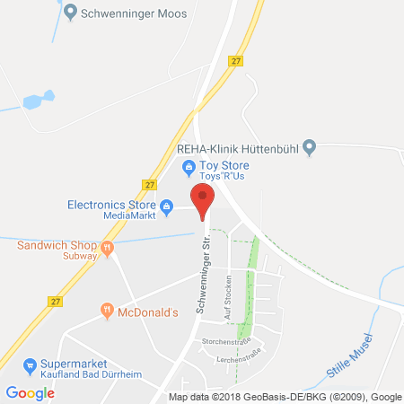 Position der Autogas-Tankstelle: Bft Bad Duerrheim in 78073, Bad Duerrheim