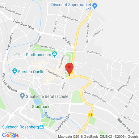 Standort der Tankstelle: Agip Tankstelle in 92237, Sulzbach-Rosenberg