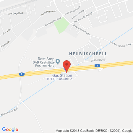 Standort der Tankstelle: TotalEnergies Tankstelle in 50226, Frechen