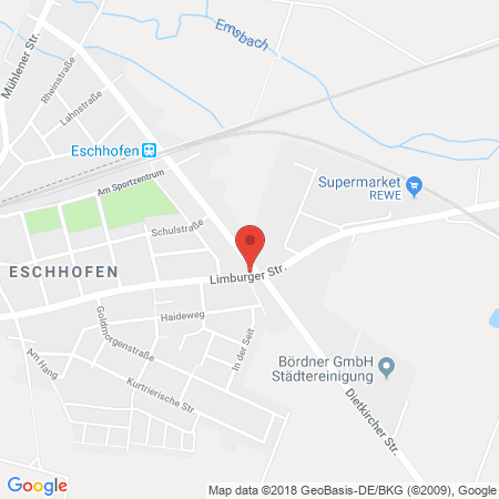Position der Autogas-Tankstelle: Shell Tankstelle in 65552, Limburg/lahn