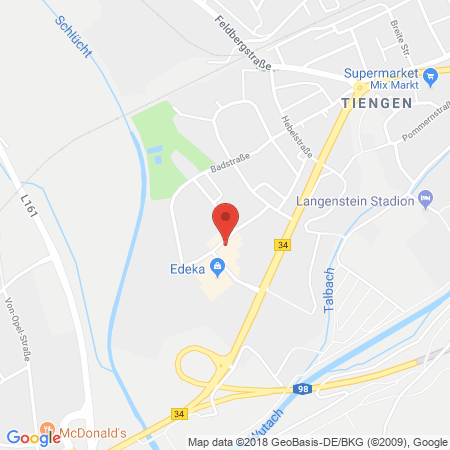 Position der Autogas-Tankstelle: Tankstelle Am E-center in 79761, Waldshut-tiengen