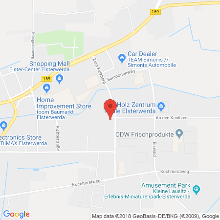 Position der Autogas-Tankstelle: Lehmann-Automobile / Lausitz-Propan in 04910, Elsterwerda