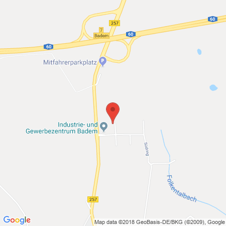 Position der Autogas-Tankstelle: Raiffeisen Rhein-ahr-eifel Handelsgesellschaft Mbh in 54657, Badem