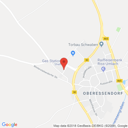 Standort der Tankstelle: Shell Tankstelle in 88436, Eberhardzell