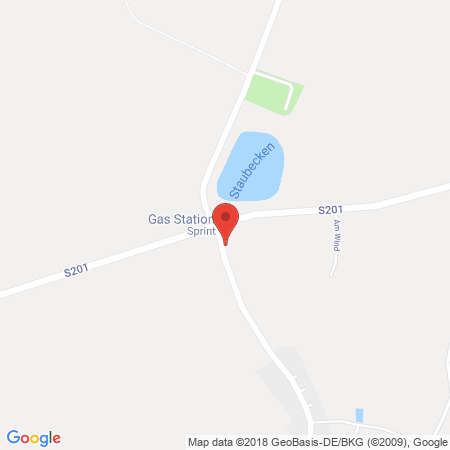 Position der Autogas-Tankstelle: Sprint Tankstelle in 09661, Rossau