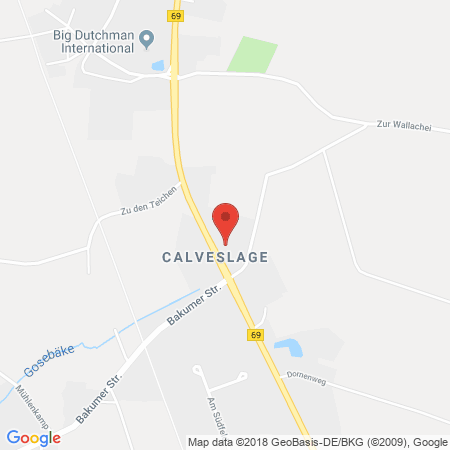 Standort der Tankstelle: Raiffeisen Tankstelle in 49377, Vechta-Calveslage
