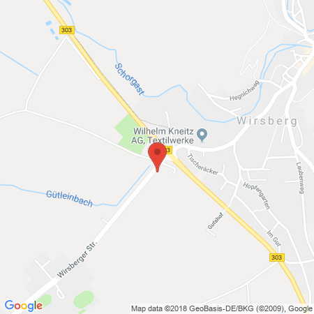 Position der Autogas-Tankstelle: AVIA Tankstelle in 95339, Neuenmarkt