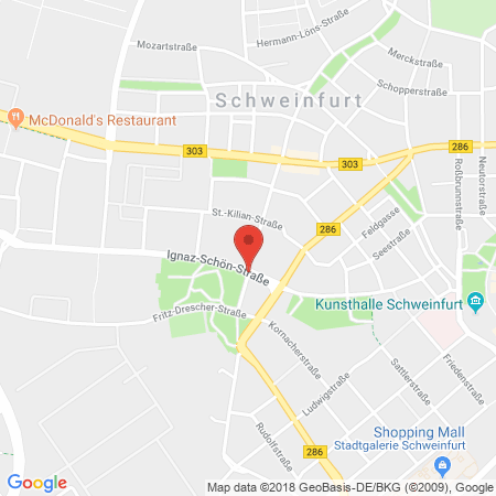 Standort der Tankstelle: Agip Tankstelle in 97421, Schweinfurt