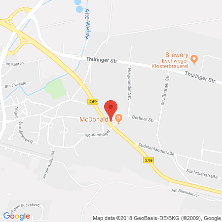 Position der Autogas-Tankstelle: JET Tankstelle in 37269, Eschwege