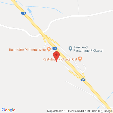 Standort der Autogas Tankstelle: BAB-Tankstelle Plötzetal West (Agip) in 06420, Golbitz