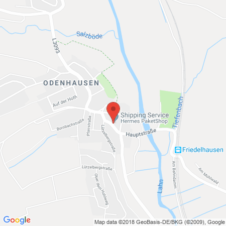 Position der Autogas-Tankstelle: Mengin Tank-stop Odenhausen in 35457, Lollar-odenhausen