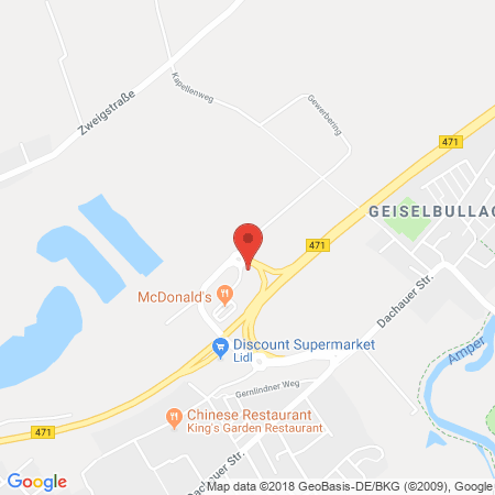 Position der Autogas-Tankstelle: Allguth Gmbh C/o Werner Wagner in 82140, Olching