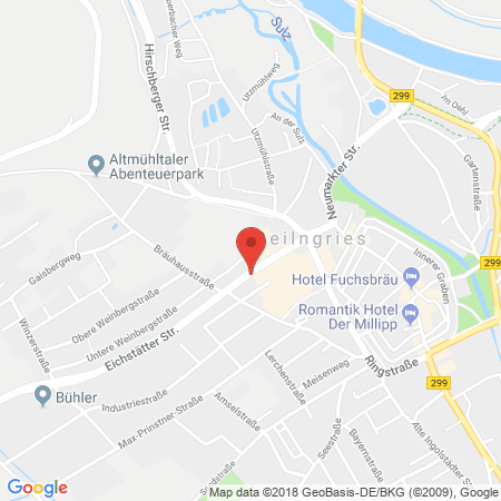 Position der Autogas-Tankstelle: Shell Tankstelle in 92339, Beilngries