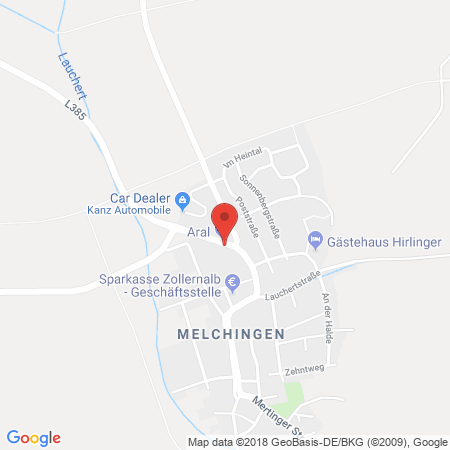 Standort der Tankstelle: ARAL Tankstelle in 72393, Burladingen - Melchi