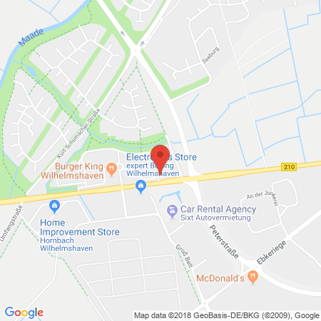 Position der Autogas-Tankstelle: Ötjen GbR in 26389, Wilhelmshaven