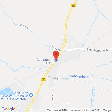 Position der Autogas-Tankstelle: Raiffeisen Laggenbeck Eg in 49479, Ibbenbüren-dörenthe