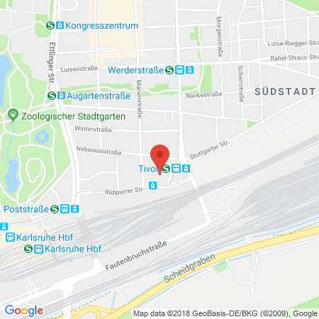 Standort der Tankstelle: ZG Raiffeisen Energie Tankstelle in 76137, Karlsruhe