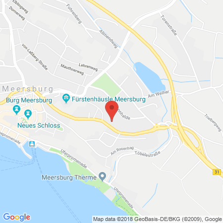 Position der Autogas-Tankstelle: Agip Tankstelle in 88709, Meersburg
