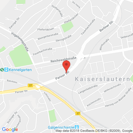 Standort der Tankstelle: ARAL Tankstelle in 67663, Kaiserslautern
