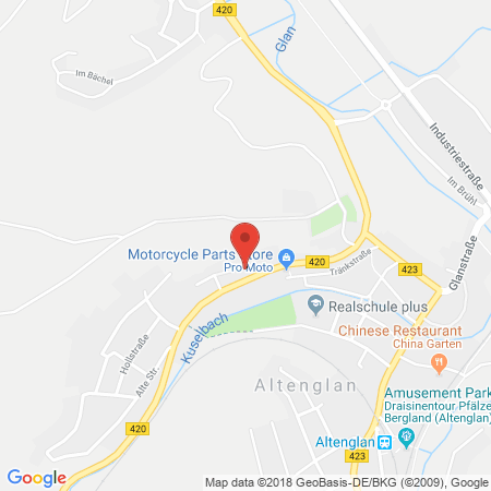 Position der Autogas-Tankstelle: Shell Tankstelle in 66885, Altenglan
