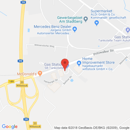 Standort der Tankstelle: SB Tankstelle in 16909, Wittstock