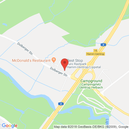 Position der Autogas-Tankstelle: Total Autohof Lippetal in 59510, Lippetal