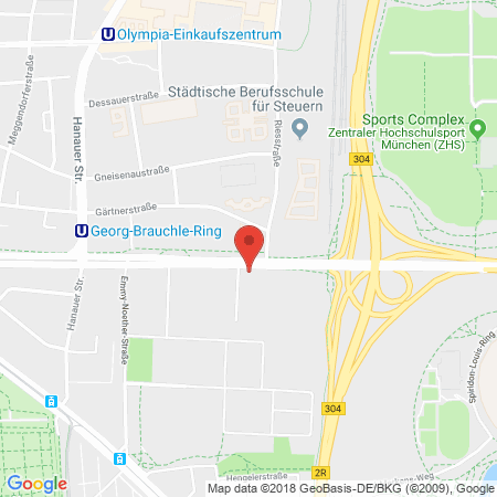 Position der Autogas-Tankstelle: Aral Tankstelle in 80992, München