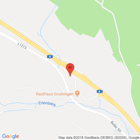 Position der Autogas-Tankstelle: Shell Tankstelle in 73344, Gruibingen