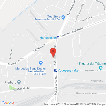 Standort der Tankstelle: Duesseldorf, Burgunder Straße 36 A in 40549, Duesseldorf